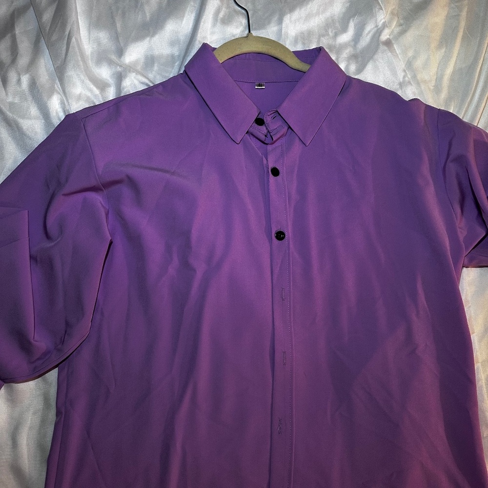 Lilac men’s suit shirt